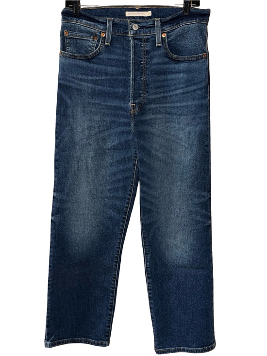 Levi's Denim - Levi’s Ribcage Straight Ankle Jeans women’s sz 30 x 27 button fly Red Tab